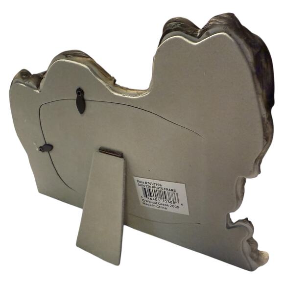 3D ShihTzu Dog Family Hand Painted Picture Frame Black White Hold 4x6 Photo NEW - Picture 5 of 15